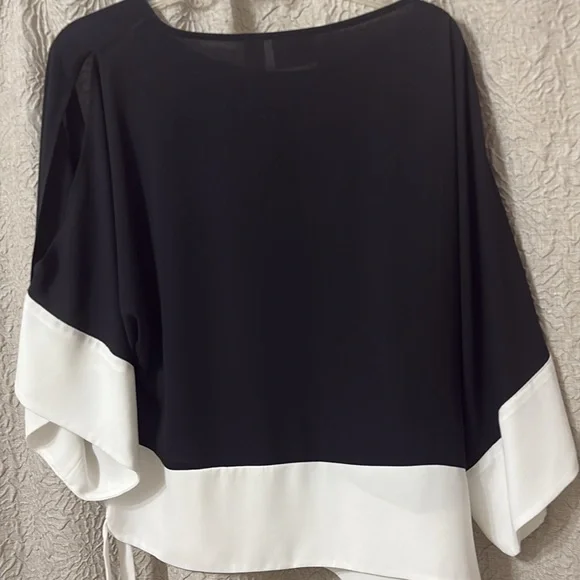 Chico's Two-Tone Black and White Blouse - Picture 6 of 6